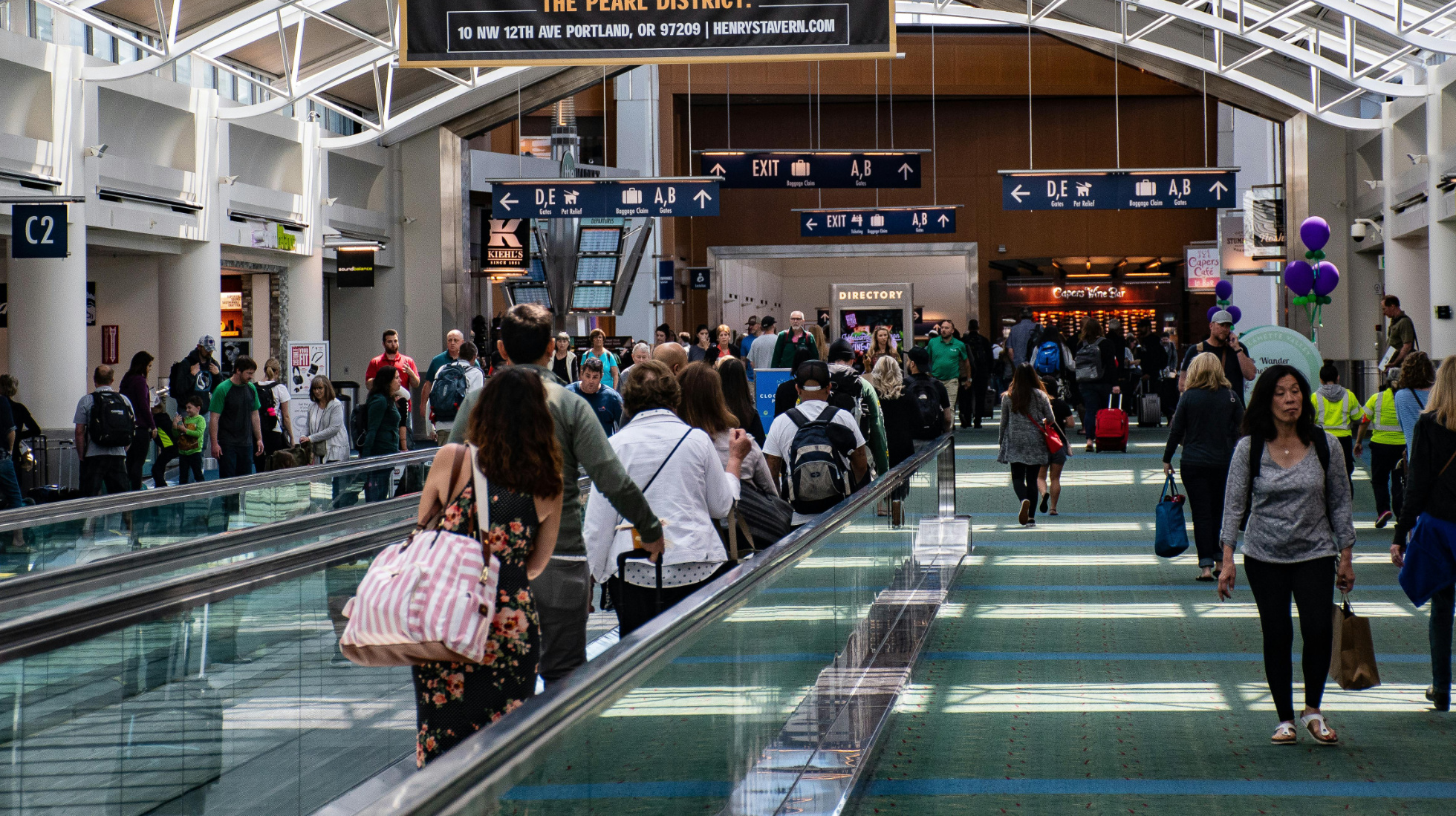 Busy airport