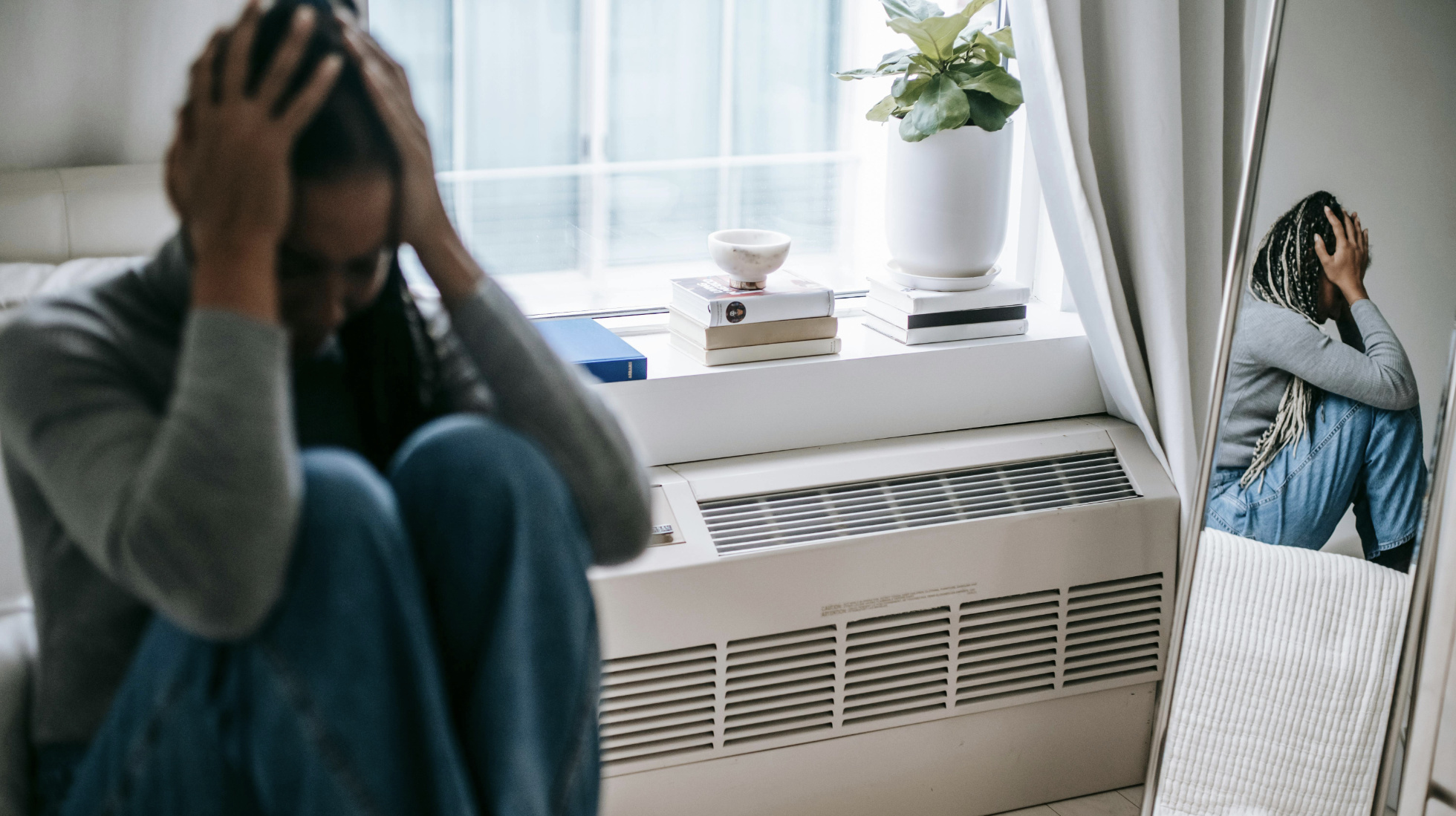Woman having hard time