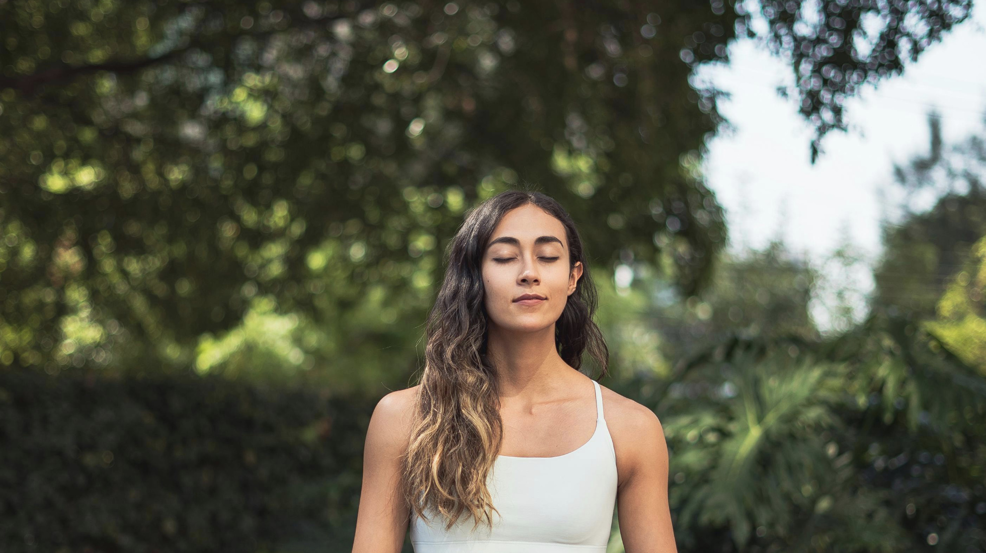 Woman breathing